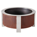 BREEO X Series 30 Smokeless Fire Pit (Patina) with Ash Removal Tool
