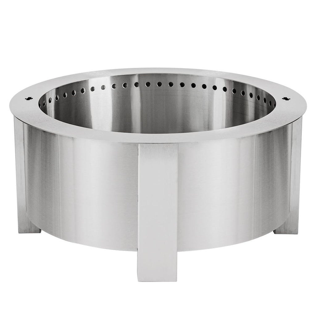 BREEO X Series 30 Smokeless Fire Pit (Stainless) with Ash Removal Tool