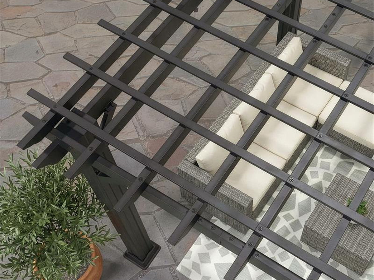 Stratford | Pergola en acier 14x12 – noire