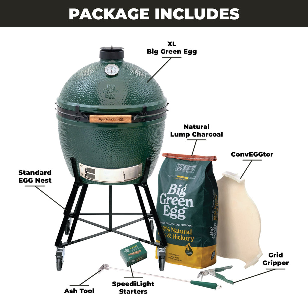 XL Big Green Egg + Standard Nest Package