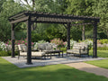 Stratford | 14x10 Steel Pergola – Black