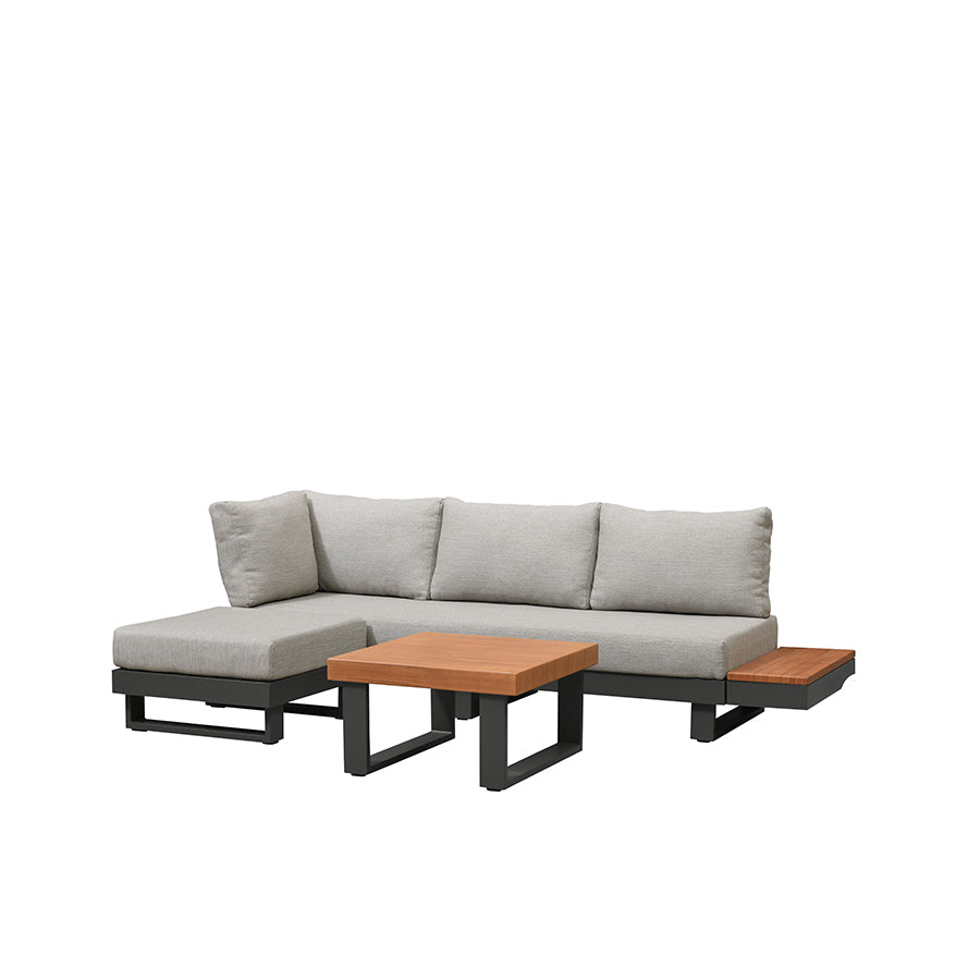 PURPLE LEAF Milan Modular Outdoor Sectional with Olefin Cushions and Slot-In Backrests for Porch Backyard